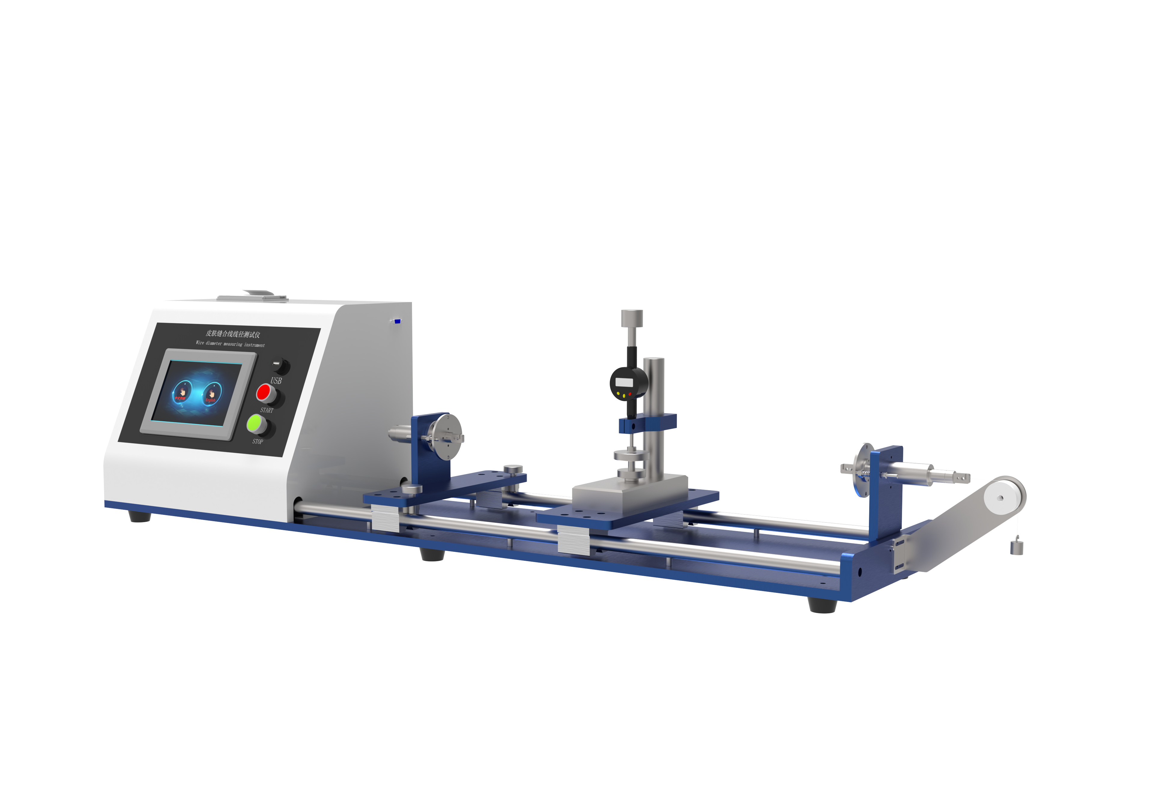 皮肤缝合线线径测量仪 医用缝合线线径试验仪 线径测定仪
