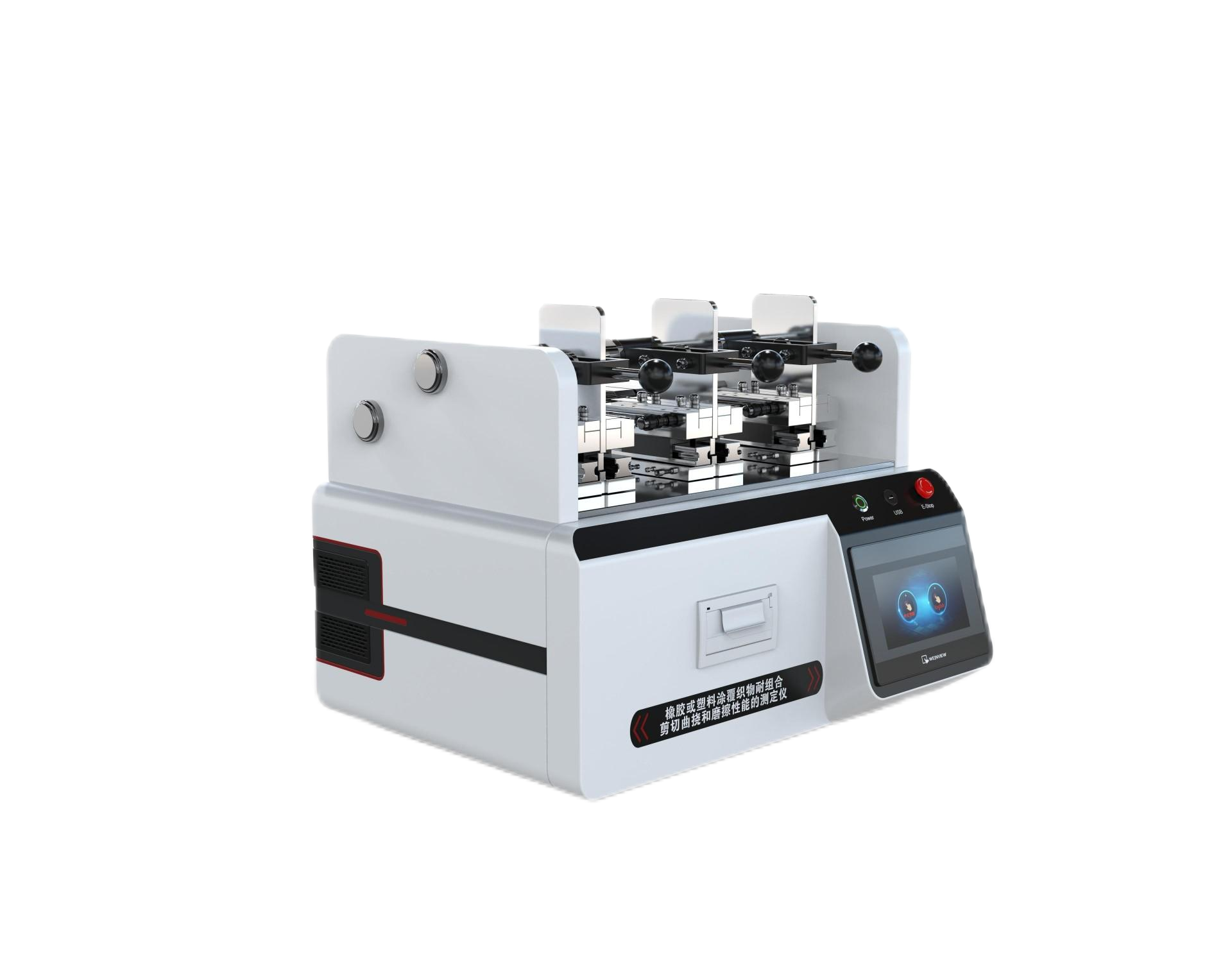 橡胶或塑料涂覆织物耐组合剪切曲挠和磨擦性能的测定仪