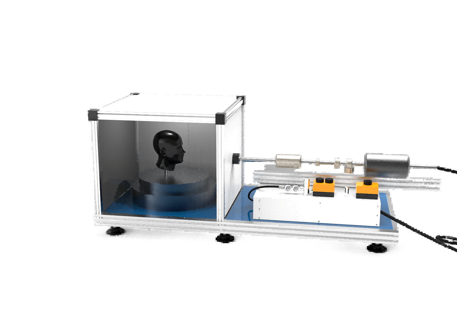 普通款消防面罩抗高速粒子冲击试验机